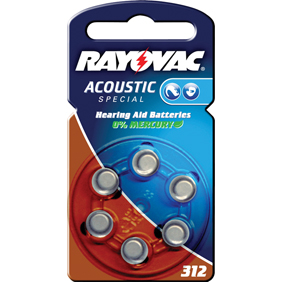 Pilas especiales para audífono Rayovac