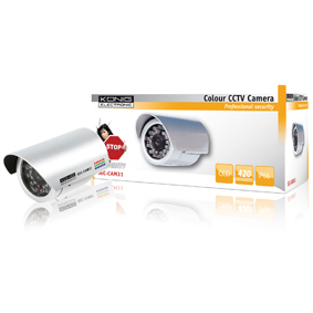 C�mara impermeable con LED IR K�nig