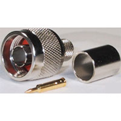 Conector N Macho para crimpar en cable tipo LLC 400