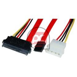 Cable SATA2+POWER a SAS 29pin (7+14pin a SFF-8482) 30cm