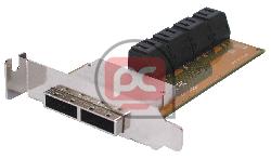 Slot 8xSATA2 Int a 2xMini-SAS Ext SFF-8088 (FLEX-ATX)