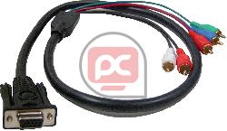 DataBay: Cable Audio/HDTV a VGA (5xRCA-M a HD15-H) 0.7m Reproductor