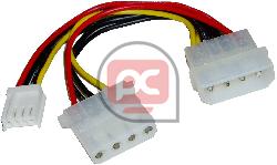 Cable Alimentaci�n MOLEX 4P-M (5.25) a 4P-H (5.25) y 4P-H (3.5)