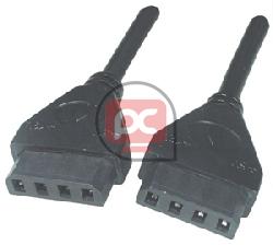 Cable Alimentaci�n Redondeado 1.2m (MOLEX 4-pin)