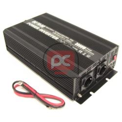 Inversor de corriente de 24 VDC a 220 VAC de 3000 W con USB