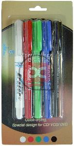 CD-Marker Pen Twin (Pack 4 Colores y Borrador)