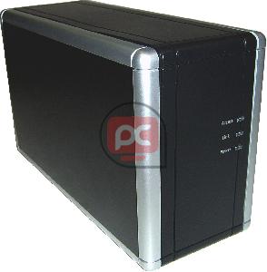 Caja Externa 3.5 2xSATA-HDD a LAN-1GB (IMPRESORA-USB + IDE + TCP/IP)
