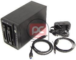 Caja Externa 3.5 2xSATA-HDD a eSATA+USB 3.0 (RAID EXTRAIBLE)