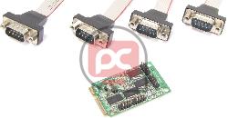 Adaptador Mini PCIe a 4 puerto serie RS232