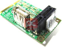Adaptador PCI-Express y USB a Mini PCIe (alimentaci�n externa)