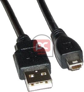 Cable USB (AM/MiniUSB5pin-M) 3m Tipo A
