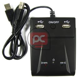 Kit de conexi�n disco duro de 2,5'''' IDE y SATA con HUB USB y lector