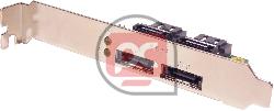 Bracket Puerto eSATA con Leds (2-Port) HOST