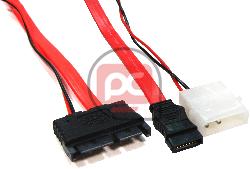 Cable MicroSATA a SATA POWER 7P9P-M 7P4P-H de 30cm 3.3V