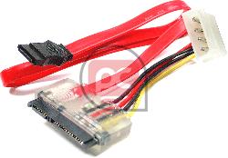 Cable MicroSATA a SATA POWER 7P9P-M 7P4P-H de 30cm 3.3V/5.0V