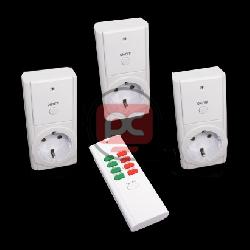 Enchufe por control remoto b�sico (kit 3 enchufe y 1 mando)