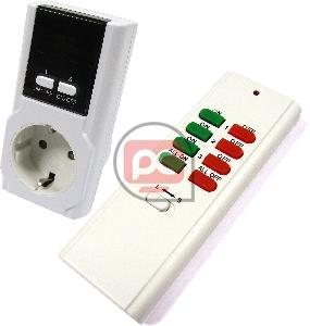 Enchufe por control remoto con luz piloto (kit 1 enchufe y 1 mando)