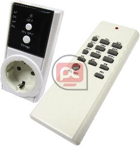 Enchufe por control remoto con temporizador (kit 1 enchufe y 1 mando)