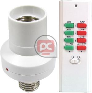 Rosca bombilla por control remoto b�sico (kit 1 E27 y 1 mando)