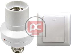 Rosca bombilla por control remoto b�sico (kit 1 E27 y 1 interruptor)
