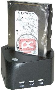 Docking Station SATA-HDD a eSATA/USB con eSATAp (HDD + USB-Hub)