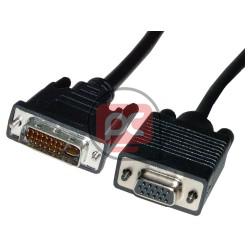 Cable DVI-I macho a VGA hembra de 1,8 m