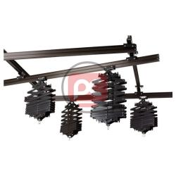 Sistema de railes de techo de 4x3m con 4 pant�grafos