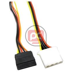 Cable de alimentaci�n SATA de 15P hembra a Molex 4P macho de 150 cm