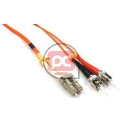 Cable de fibra �ptica LC a ST multimodo duplex 62.5/125 de 25 m