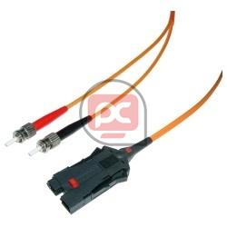 Cable de fibra �ptica FDDI a ST multimodo duplex 62.5/125 de 50 cm