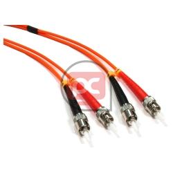 Cable de fibra �ptica ST a ST multimodo duplex 62.5/125 de 5 m