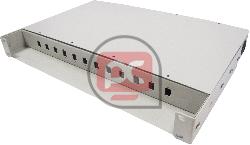 Patch panel de fibra �ptica 1U beige de 12 SC