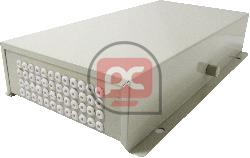 Caja distribuidora de fibra �ptica met�lica beige de 48 FO tipo 2