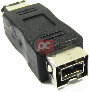 Adaptador FireWire 800 IEEE 1394b (9-Hembra a 6-Macho) Tipo 1