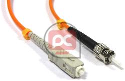 Cable de fibra �ptica ST a SC multimodo simplex 50/125 de 50 cm