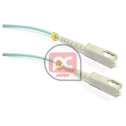 Cable OM3 de fibra �ptica SC a SC multimodo simplex 50/125 de 7m