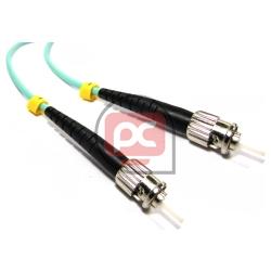 Cable OM3 de fibra �ptica ST a ST multimodo simplex 50/125 de 1m