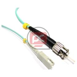 Cable OM3 de fibra �ptica ST a SC multimodo simplex 50/125 de 5m