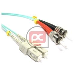 Cable OM3 de fibra �ptica ST a SC multimodo duplex 50/125 de 2m