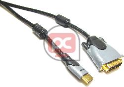 Super cable HDMI de tipo HDMI-A macho a DVI-D macho de 2 m