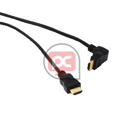 Cable HDMI de tipo HDMI-A macho a HDMI-A macho angulo izquierda de 1m