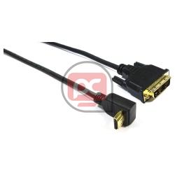 Cable HDMI de tipo DVI-D macho a HDMI-A macho angulo derecha de 4 m
