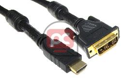 Super cable HDMI 1.4 de tipo HDMI-A macho a DVI-D macho de 25 m