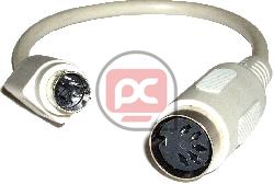 Cable Teclado (MiniDIN6M/DIN5H) 10cm
