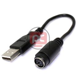 Cable PS2 a USB (USB A-M a MiniDIN6-H) 10cm