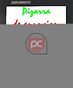 Pizarra de LED de DisplayMatic de 60 x 47 cm transparente