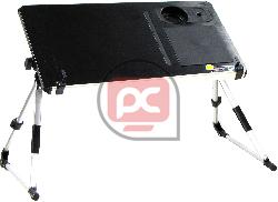 Mesa de aluminio para port�til y rat�n de color negro
