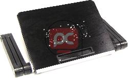 Mesa de aluminio articulada para notebook con ventilador