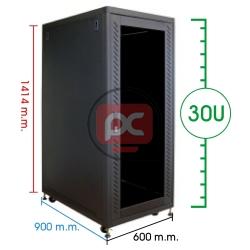 Armario rack de 19 RackMatic MobiRack PRO de 30U y fondo 900