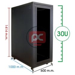 Armario rack de 19 RackMatic MobiRack PRO de 30U y fondo 1000